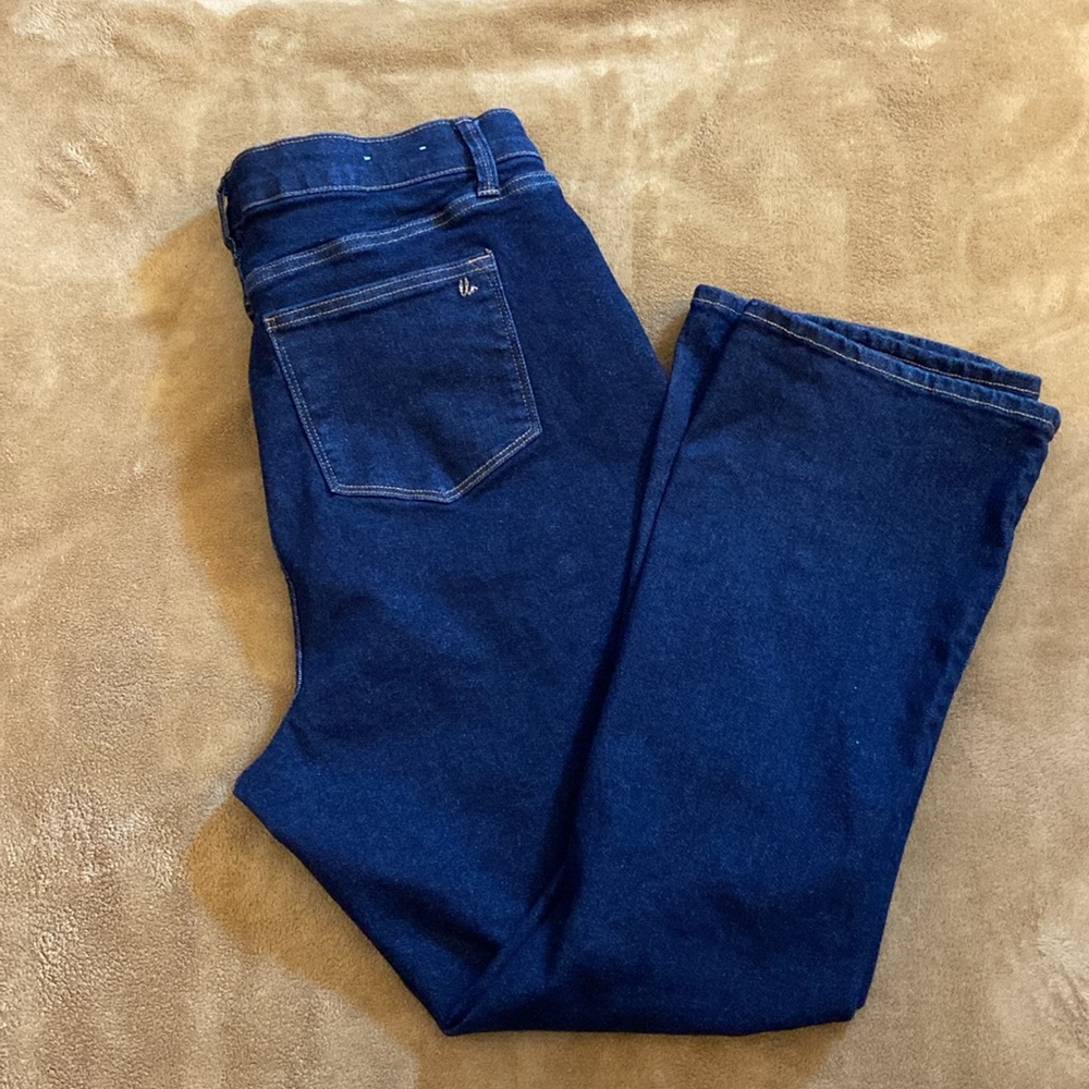 Lularoe Denim 36 fit and flare dark blue